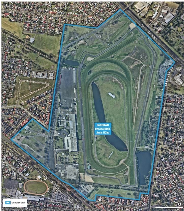 The Sandown site