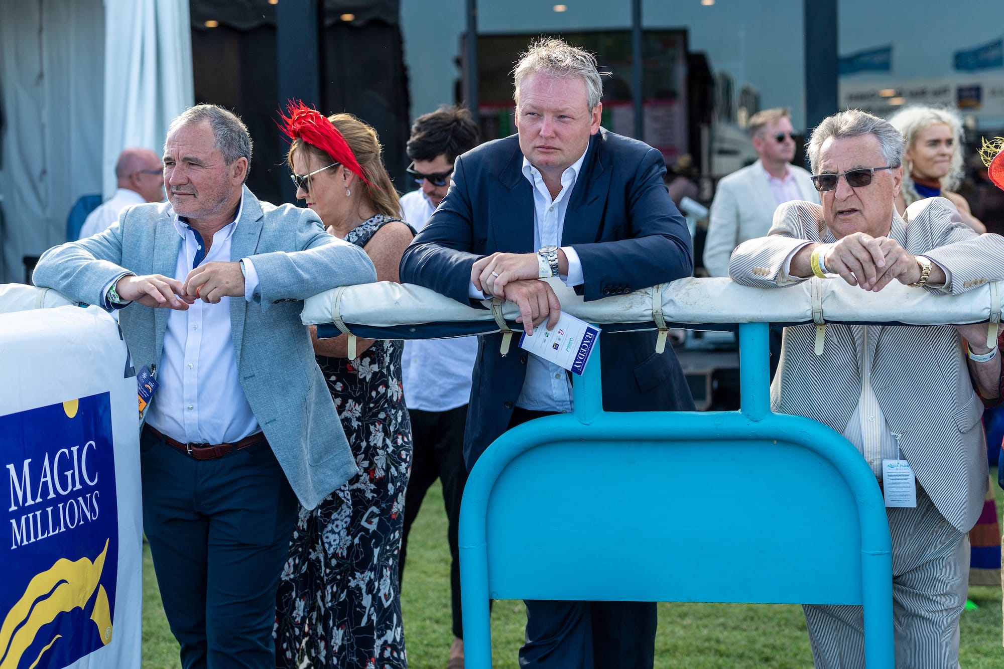 Gavin Murphy and Henry Field with Wilf Mula